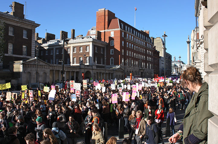 Student Protest Images: Student Protest in London - Images from protestors