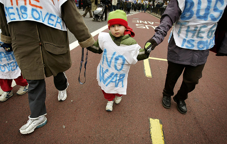 Top 10 protests: Anti-war protest