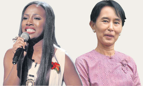 Treyc Cohen and Aung San Suu Kyi