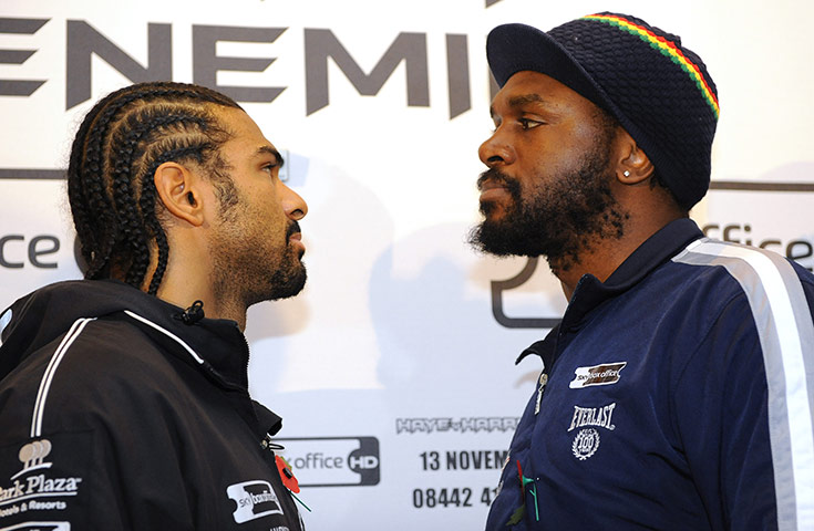 Haye v Harrison: David Haye and Audley Harrison face off at their press conference