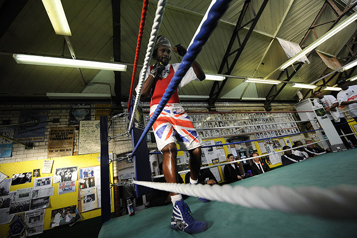 Haye v Harrison: Audley Harrison training session