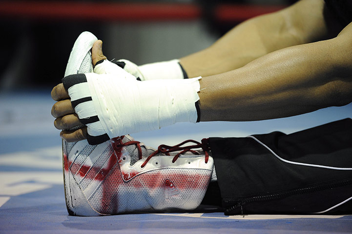 Haye v Harrison: David Haye displays some home-made patriotism