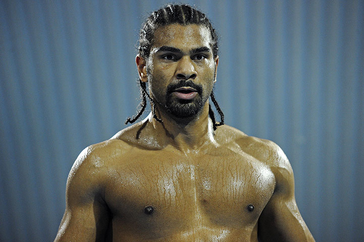Haye v Harrison: David Haye seems deep in thought and focused