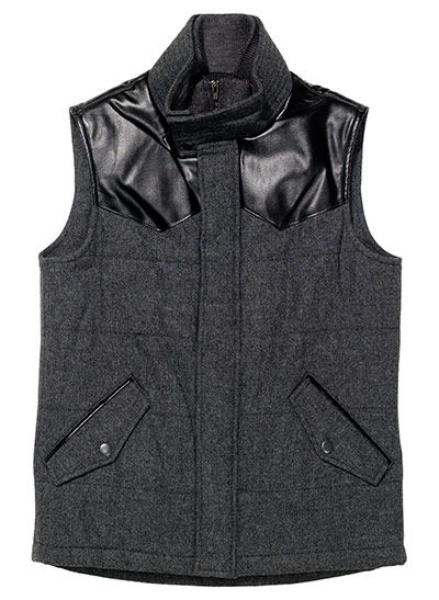 Key trends: men's grey: Gilet