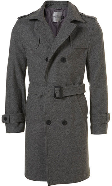 Key trends: men's grey: Trench coat