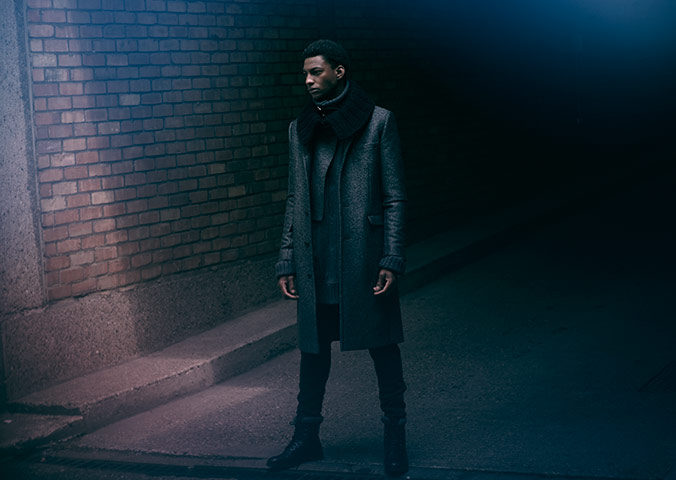 Key trends: men's grey: Pringle of Scotland ensemble