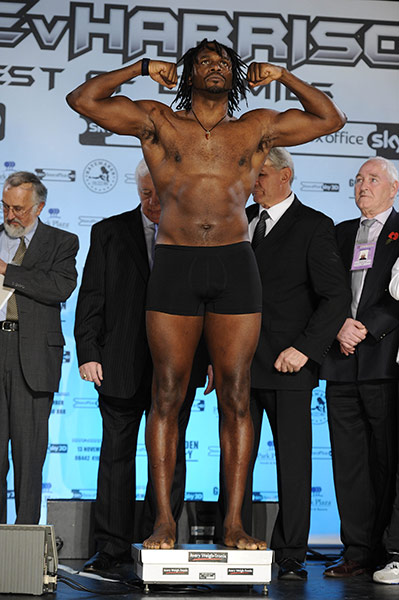 Haye v Harrison: Audley Harrison weighs in at 253.5 pounds