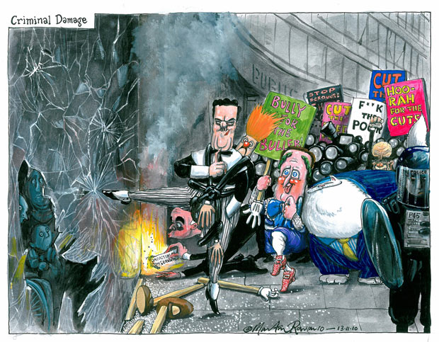 A Guardian cartoon of the National Demonstration.