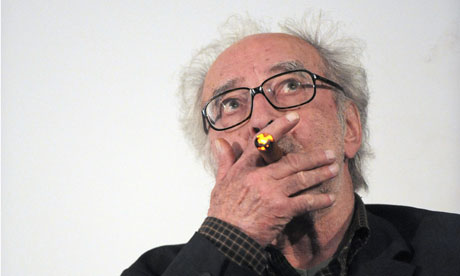 Godard in 2010, still smoking (Photo credit: Miguel Medina/AFP/Getty Images)