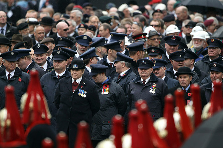 Remembrance Sunday: Remembrance Sunday Service Held At The Cenotaph