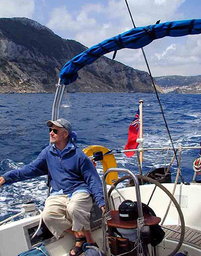 Somali Pirates: Paul Chandler, sailing in the Greek islands in June 2006