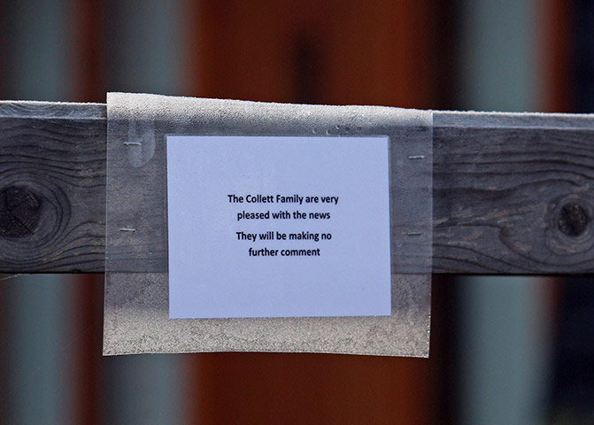 Somali Pirates: A note on the gate at the home of Rachel Chandler’s brother says the family will make no further comment 