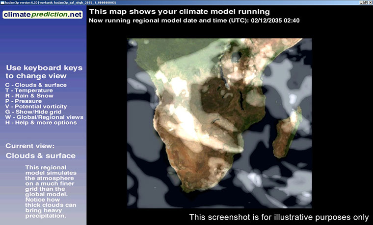 Climate prediction: screen grab of planetprediction.net