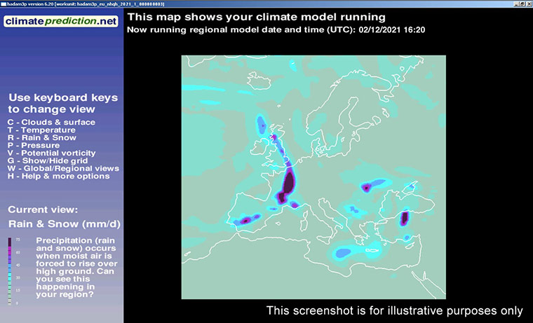 Climate prediction: screen grab of planetprediction.net