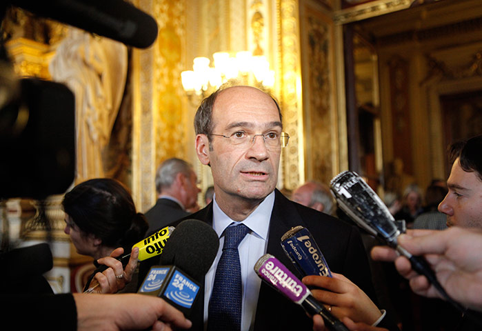 Sarkozy Cabinet: Eric Woerth. French Senate votes on the pension reform