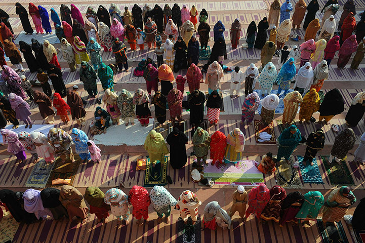 Eid al-Adha: Pakistani women offer Eid al-Adha prayer