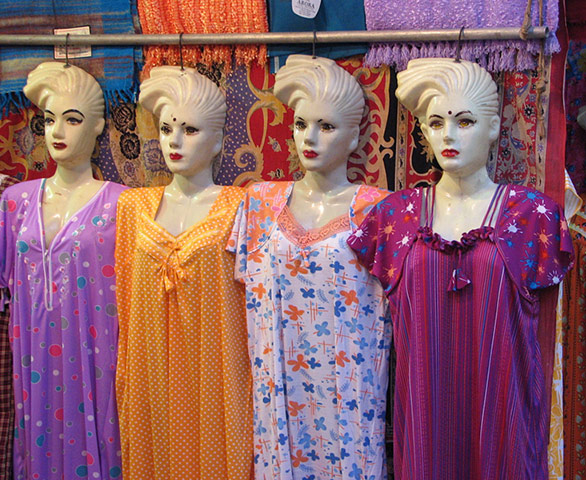 In pictures: material: shop window in Varanasi