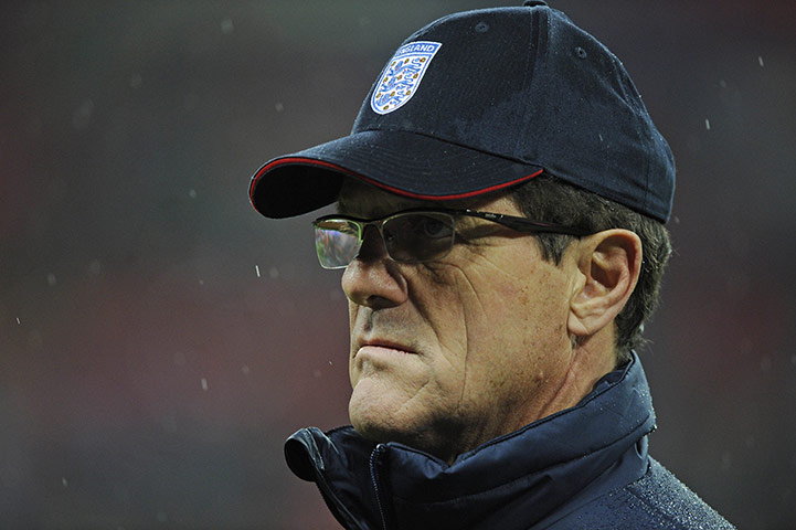 England v France: England manager Fabio Capello watches the action