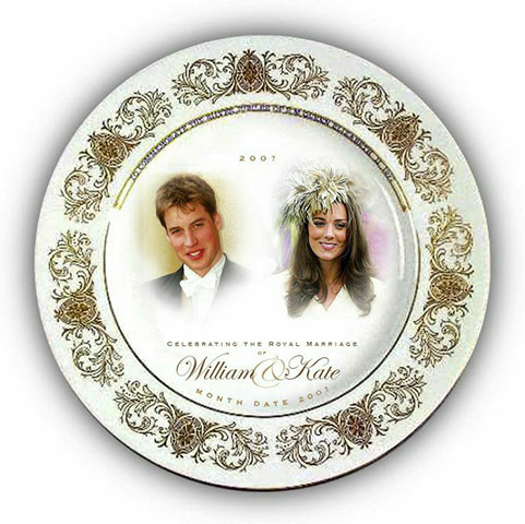 william kate wedding plate. Kate and William Wedding: A