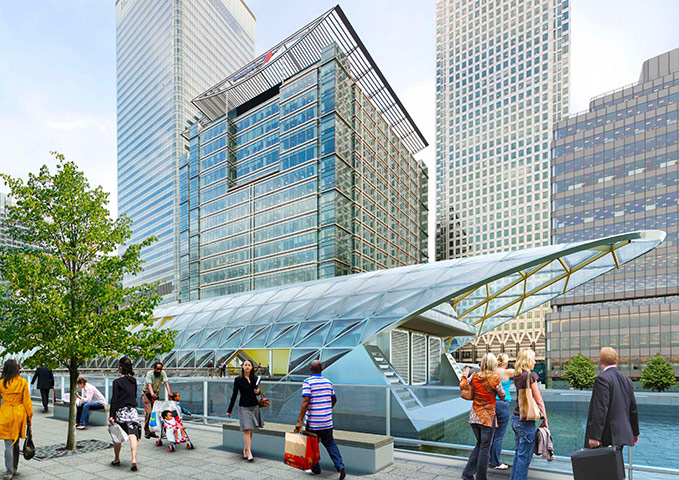 Crossrail Designs: Crossrail stations designs unveiled - Canary Wharf