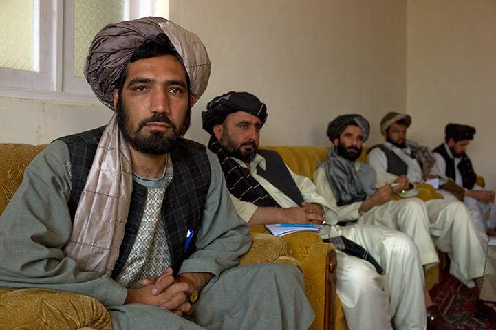 Sean Smith in Lashkar Gah: District council meeting