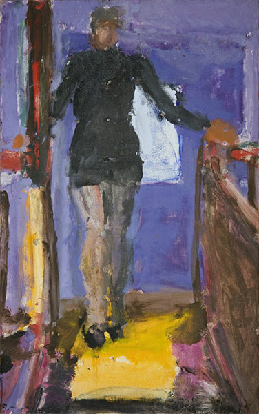 Sargy Mann: Frances at the Top of the Stairs by Sargy Mann