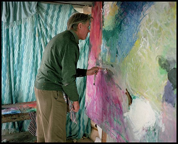 Sargy Mann: Painting The Family at Breakfast Pace in the studio