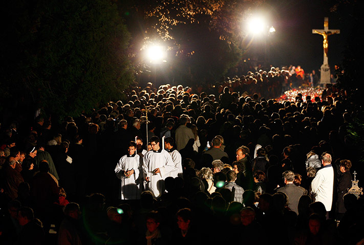 All Saints: Residents commemorate All Saints Day at the Mirogoj, Zagreb's main cemetery