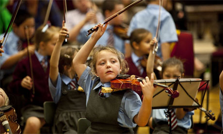 Students at In Harmony School, Liverpool. 
