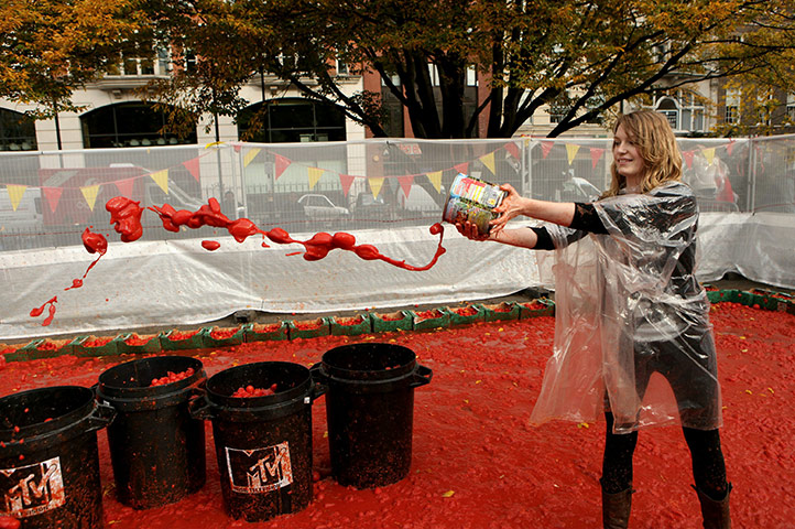 Tomato Fight: MTV Giant Tomato Fight - Photocall