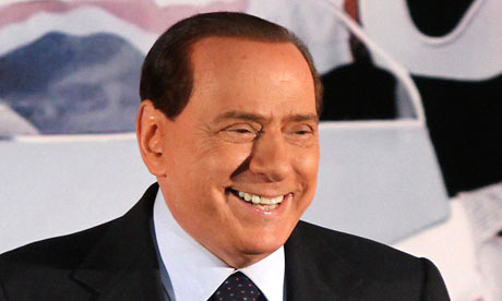 Silvio Berlusconi addresses a