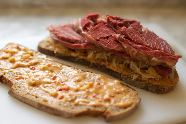 Making salt beef: Salt beef 5