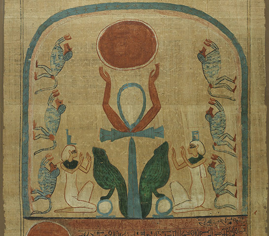 Book of the Dead: Depiction of the rising sun