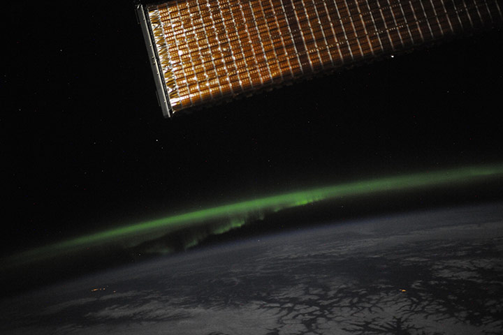 24 Hours: The Aurora Borealis is seen from the International Space Station