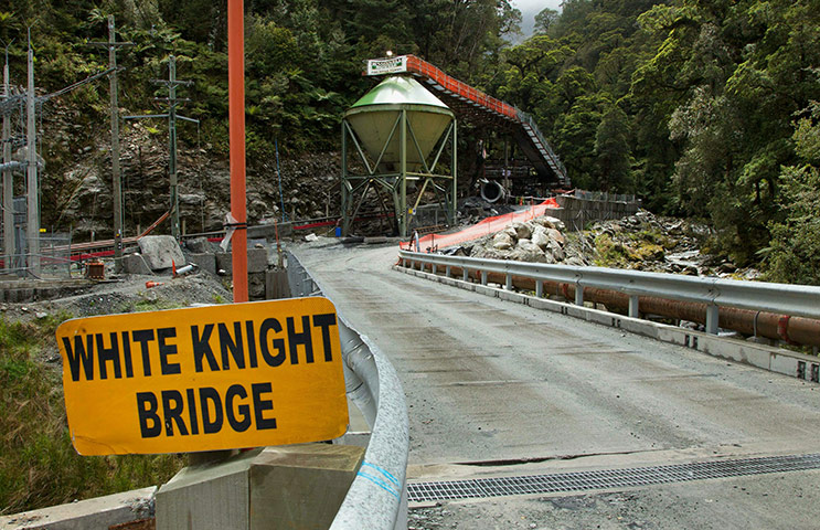 New Zealand mine: The entrance to the Pike River Coal mine in Greymouth, New Zealand