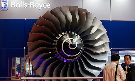 RollsRoyce engine at the 8th China International Aviation Aerospace 