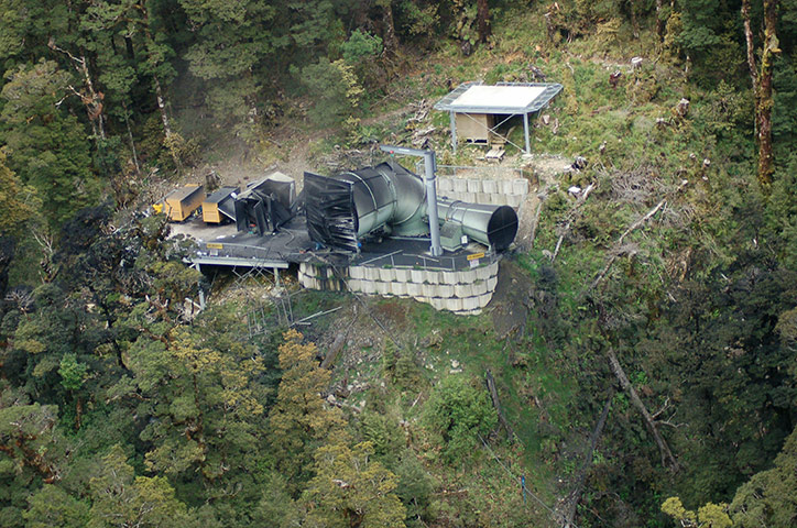 NZ miners: An aerial view of the Pike River Coal Min