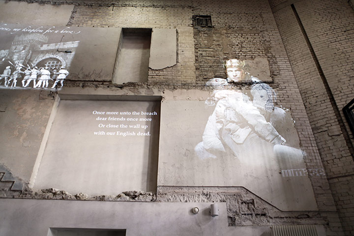 RSC Stratford-upon-Avon : Interiors of the newly restored Royal Shakespeare Theatre in Stratford 