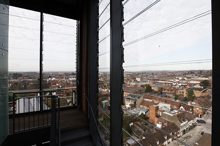 RSC Stratford-upon-Avon : RSC Stratford - top of the tower.