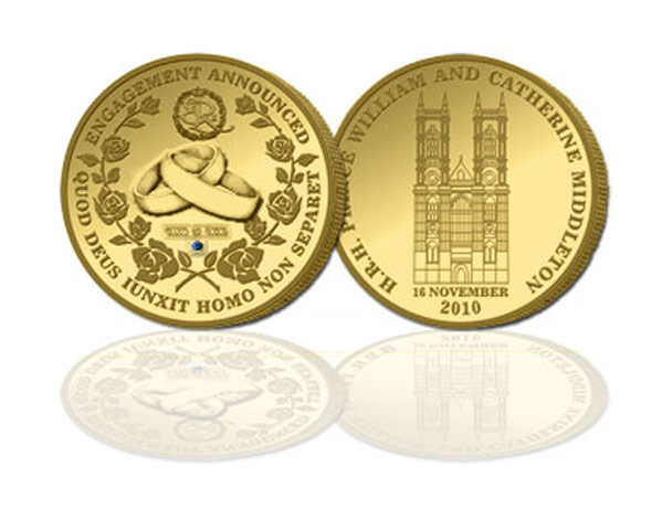 Royal Engagement: Kate and William Commemorative from London Mint Office