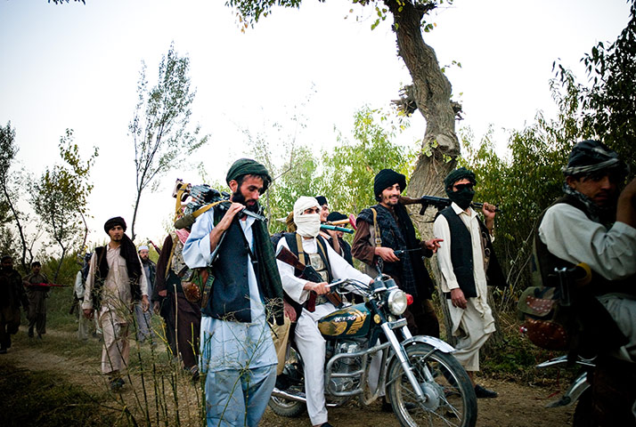 Taliban fighters: Taliban fighters in the district of Dahani Ghori 