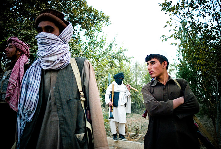 Taliban fighters: Taliban fighters in the district of Dahani Ghori 