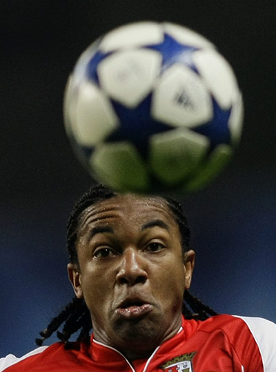 Champions League Tuesday: Sporting Braga's Alan Silva grimaces as he looks at the ball 