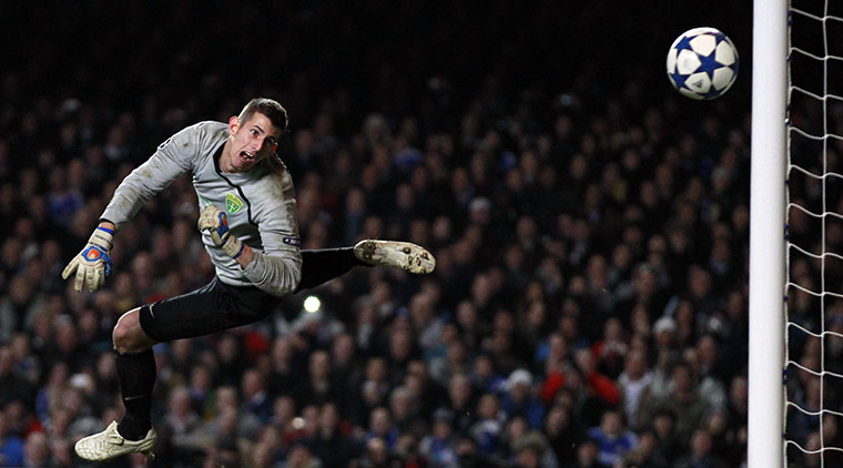 Champions League Tuesday: Martin Dubravka saves a Didier Drogba free-kick