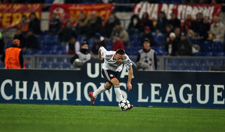 Champions League Tuesday: Bayern's Franck Ribery goes on a run down the left