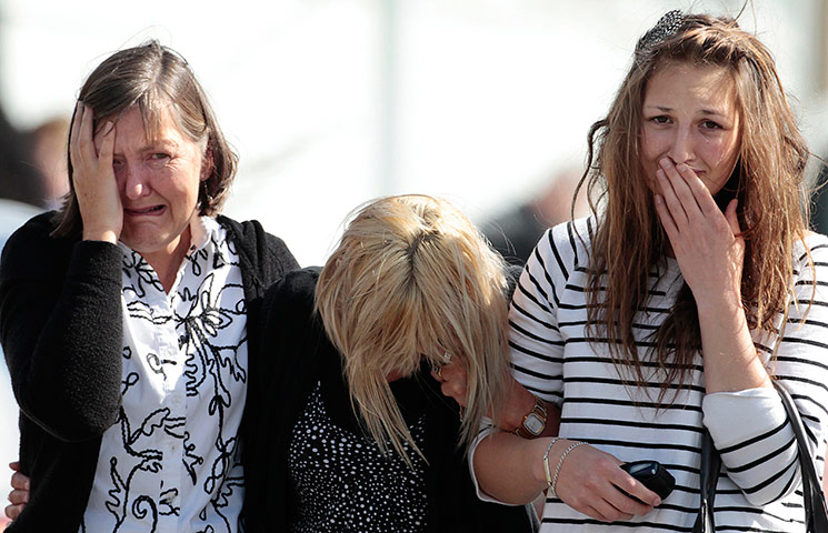 NZ miners: Family members of miners in the Pike River coal mine react