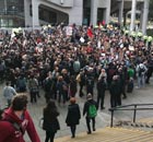 Students protest at Leeds University