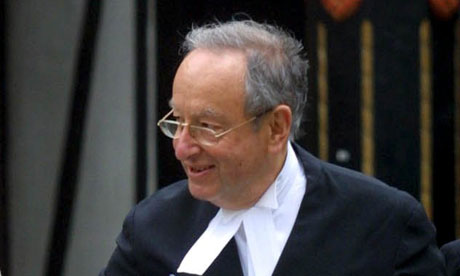Lord Lester QC at the High Court, London.