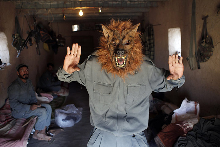 from the agencies: An Afghan policeman