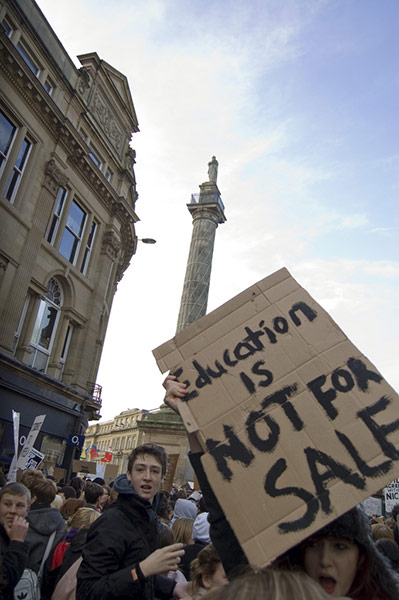 Pictures by students: Newcastle protests